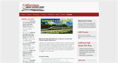 Desktop Screenshot of ca4hsr.org